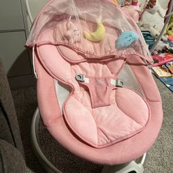 Pink Baby Swing / Bluetooth 