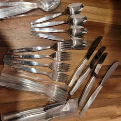Vintage Silver Plated "United Airlines" Onieda silverware set/Milwaukie 