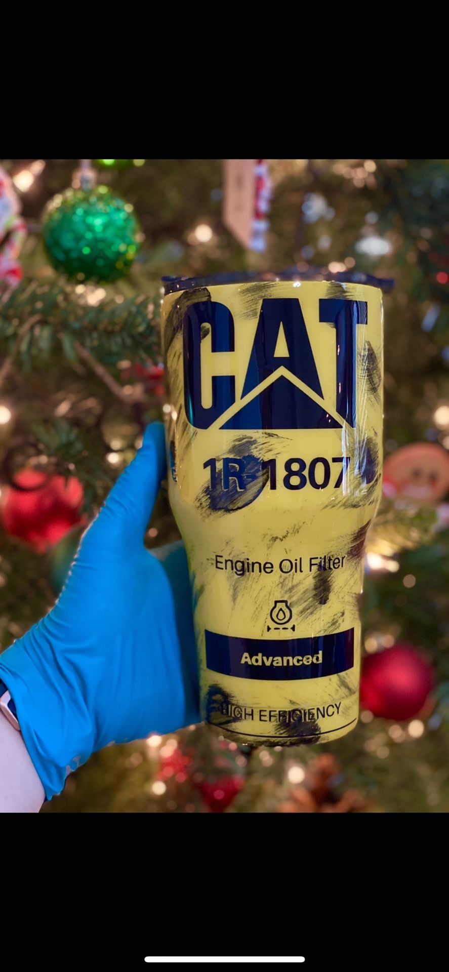 30oz CAT Oil Filter Yeti Style Cup 