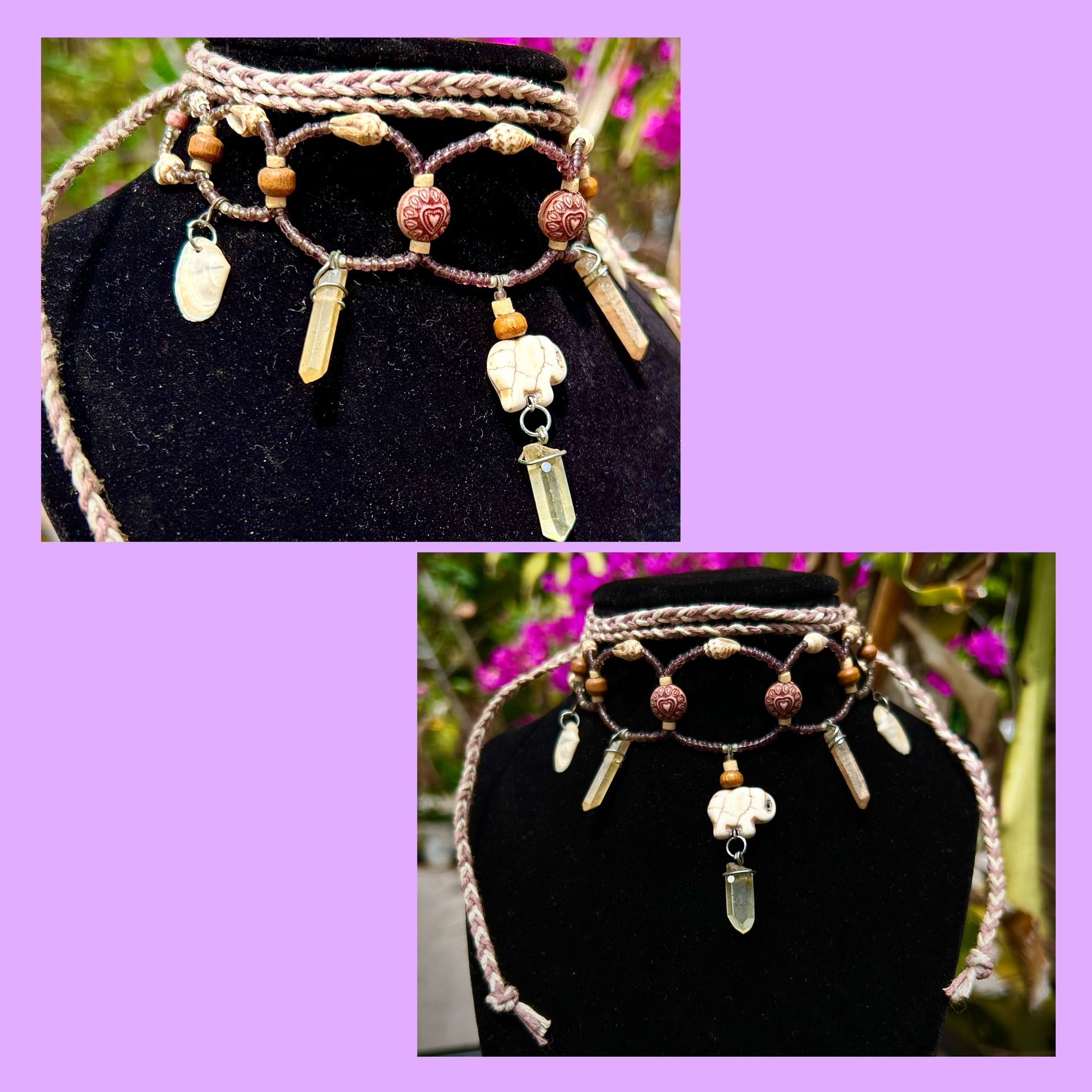 Stone Elephant Handcrafted Choker Necklace