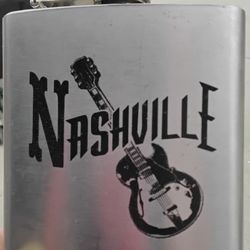 Nashville 6 Oz Flask Stainless Steel 
