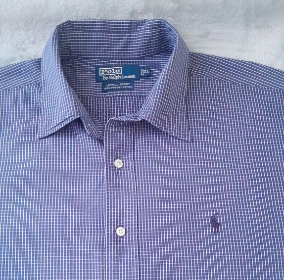 Polo Ralph Lauren Men's Long Sleeve Button Down Dress Shirt Size:XL Color:Navy Blue 