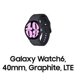 Unlocked Galaxy Watch 6, 40mm Graphite LTE