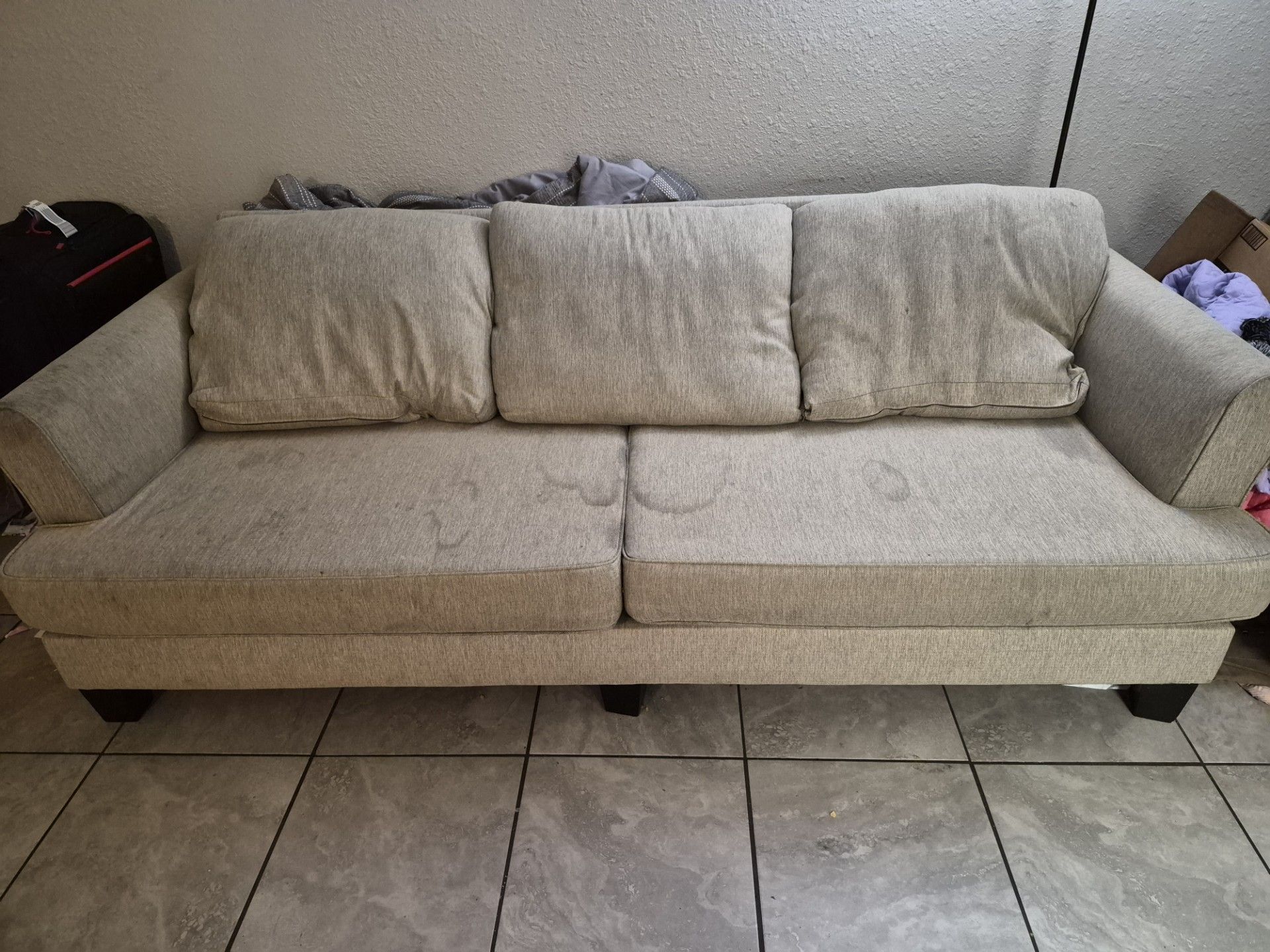 Couch and table