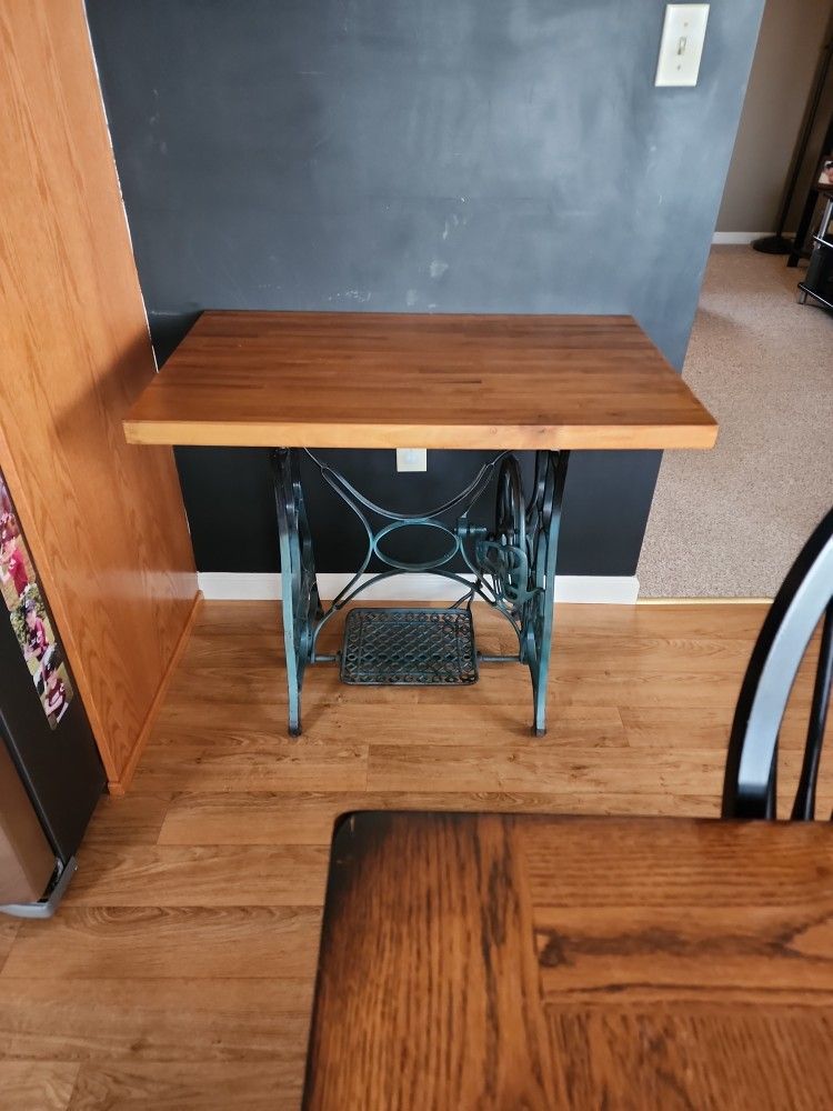 Antique Sewing Machine Base Tabletop
