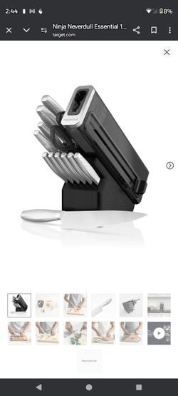 Ninja NeverDull Essential 13pc Stainless Steel Knife System with Built in Sharpener - K22013