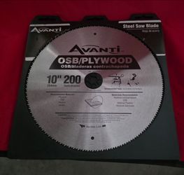 Avanti 10" 200-Tooth OSB/Plywood Steel Saw Blade
