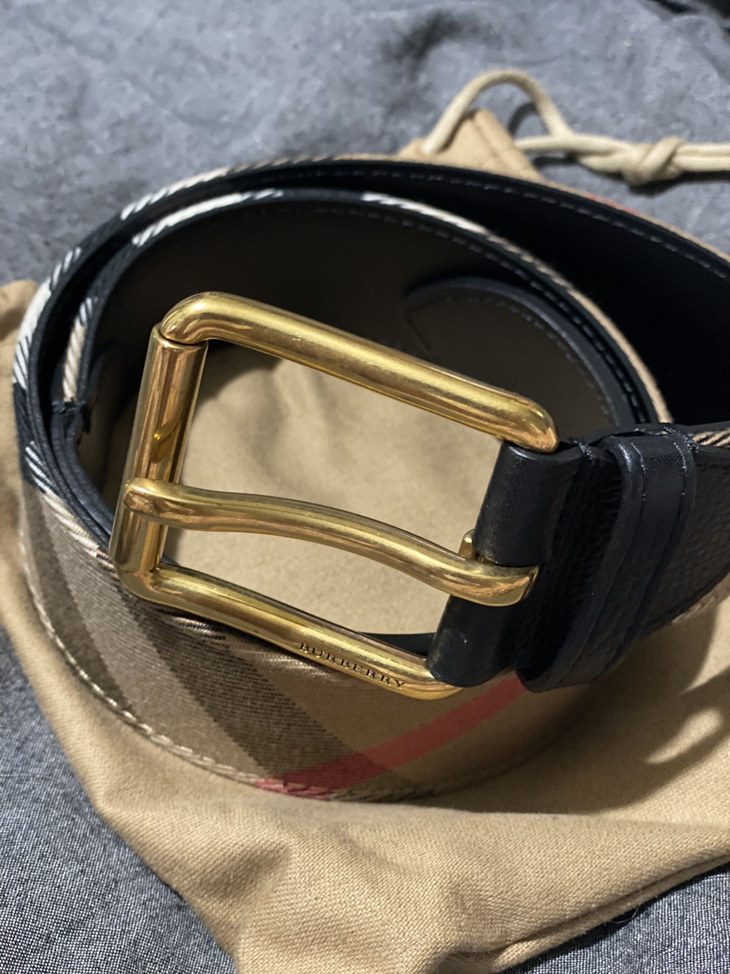 Men’s Gold Burberry Belt Sz 28-34 for Sale in Norcross, GA - OfferUp