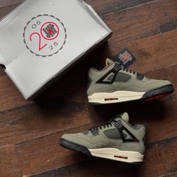 Size 9.5 Undefeated x Air Jordan 4  Deep green  2025