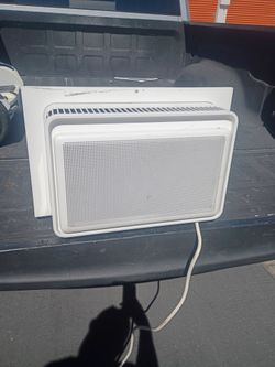 White Window Air Conditioner Unit