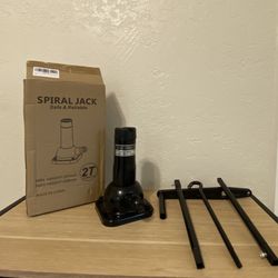2 Ton Scissor Jack – Compact Spiral Car Jack Manual Lift for Sedan/SUV