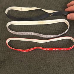 Nike Running Silicone Elastic Headbands Set of 3