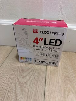 ELCO 4” LED Recessed Light Insert – 5 Color Selectable – New