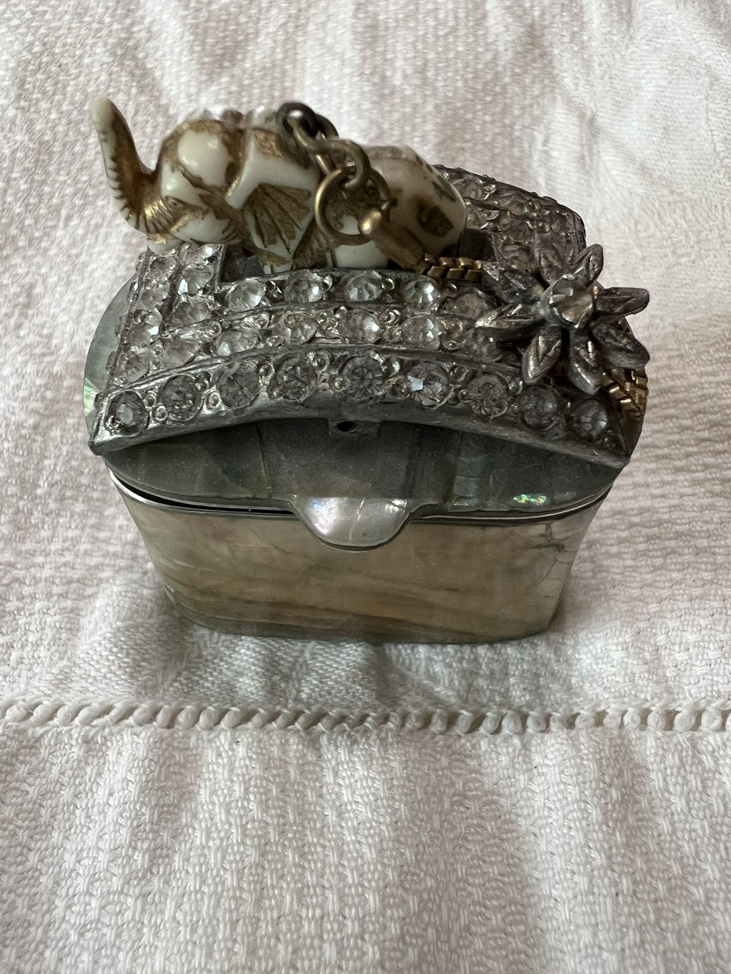 Jo Marz signed and numbered abalone trinket box