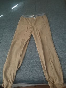 Khaki Jogger Pants with Elastic Waistband ( give me an offer on it)