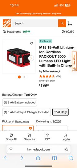 Milwaukee box light/ packout light