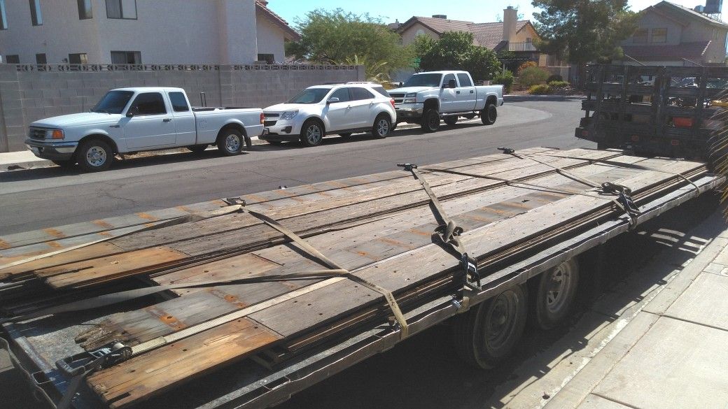 $4 per foot, used semi trailer decking, hardwood butcher block
