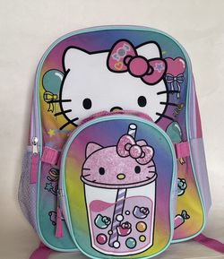 Hello Kitty Backpack With Lunch Bag