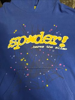Spider hoodie M blue