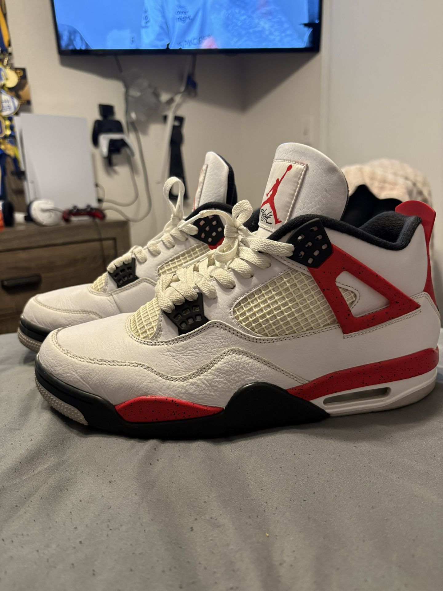 jordan 4 red retro cement