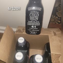 6x JAVA HOUSE Cold Brew Coffee, Colombian 4:1 Liquid Concentrate, 32 Ounce Bottle exp Nov 2026!SAVE!