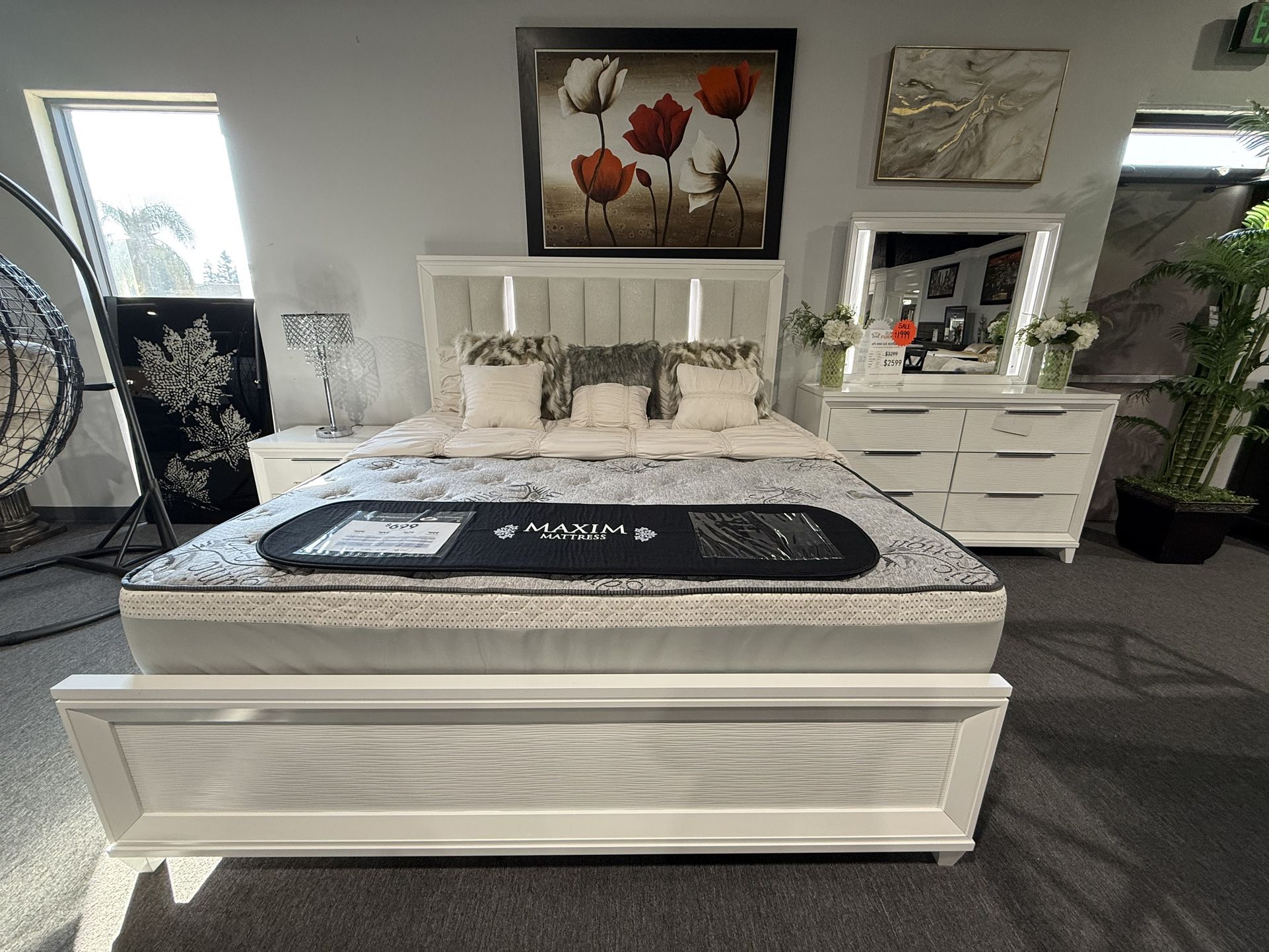 4 Pc King Bedroom Set