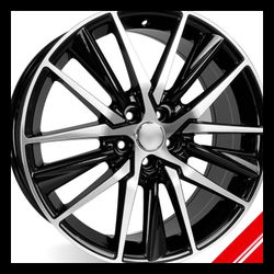 New 18" WOE-18931
18X8.0 5X114 ET50 CB60.1 MACHINE FACE / GLOSS BLACK