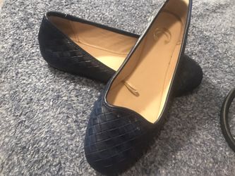 Beautiful dark blue texture flats