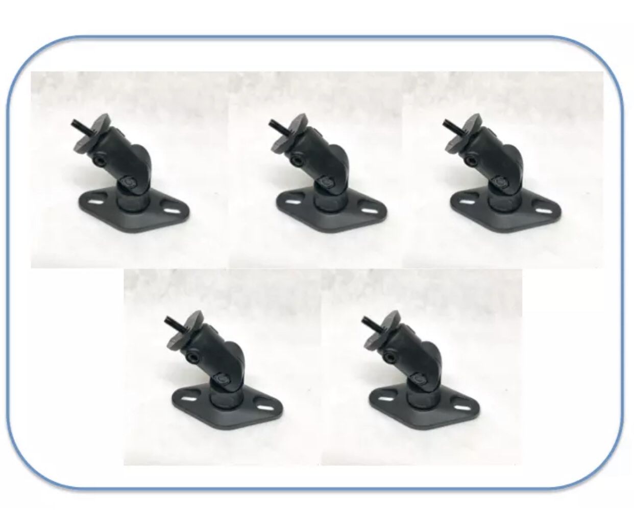 Set Of 5 Wall Mount brackets For Bose Lifestyle Satellite speaker - Black