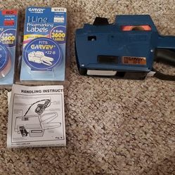 Garvey 22-8 Price Label Maker With Instructions And 2 Packs Of 1 Line Pricemarketing Labels