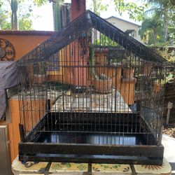 Black Metal Bird Cage 