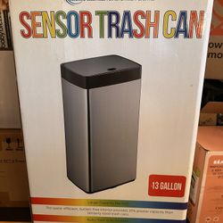 Simpli-Magic 79207 Stainless Steel Sensor Trash Can 13 Gallon
