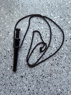 Incognito Bump Straw Pendant Necklace Snuff Tool Jewelry SNOGO Clone black