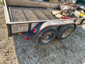 Trailer 6x 12 feet ,and post hole ouger machine,