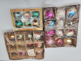Vintage Christmas Ornaments 29 In Total 