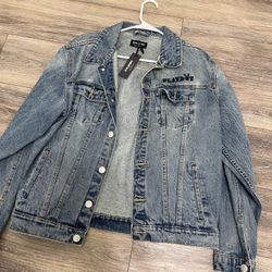Playboi Denim Jacket Size Medium Large 