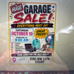 Huge garage sale