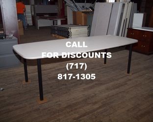 8’ Boat Shape Conference Table