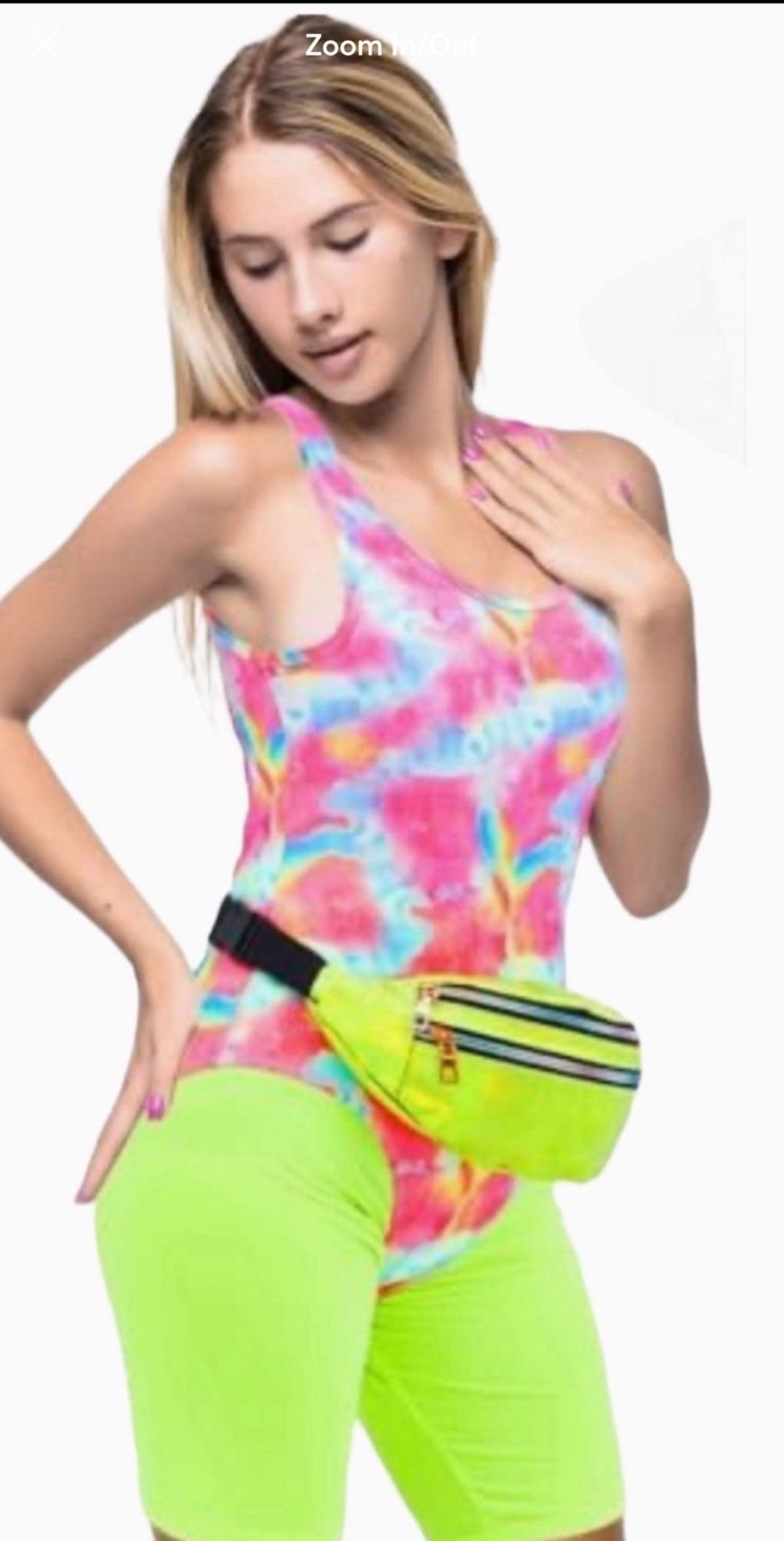 3 Pcs 80s Workout Clothes Costume 90s Outfit for Women Neon Accessories Leotard Legging shorts