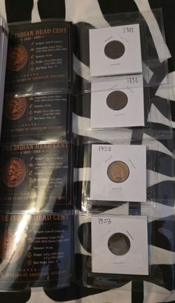 Indian Head cent random years