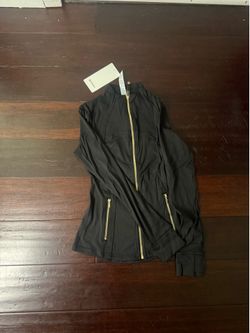 Black Gold Zipper Lululemon define jacket