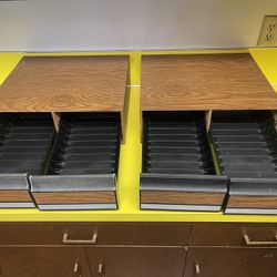 Two Vintage Vcr,Vhs Betamax Storage Cabinets $10 For Both