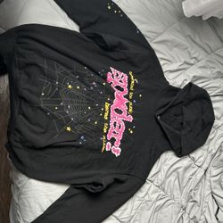 Sp5der P*nk Hoodie ‘Black’