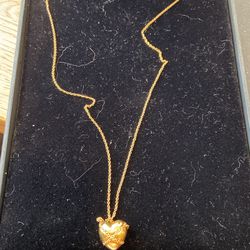 Tiffany cross heart necklace Solid Gold 