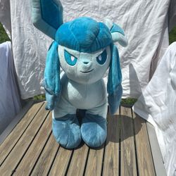 Pokemon 15" Glaceon Eevee Build A Bear 2021 BAB Plush 