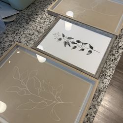 Set of 3 Neutral Picture Frames