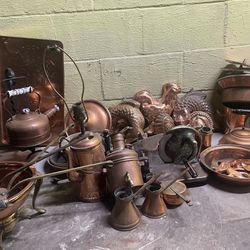 Lot Of Antique Copper