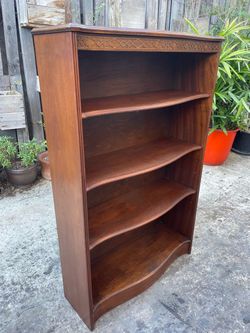 Vintage Early Mid Century Transitional Mahogany Bookcase
