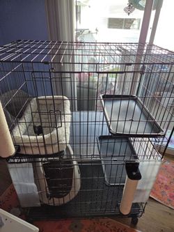 Cat kennel multi levels