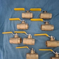 1" brass ball valves